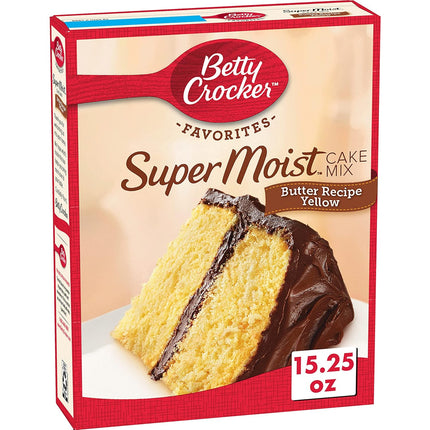 Betty Crocker Super Moist Butter Recipe Yellow Cake Mix, 15.25 oz.
