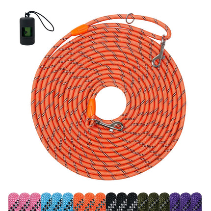 Long Dog Training Leash，Heavy Duty Reflective Rope Lead for Small Medium Large Dogs ，6FT 10FT 15FT 30FT 50FT for Training, Walking, Backyard, Camping