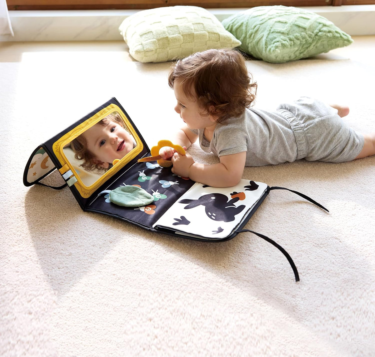 Tree of Life Tummy Time Mat – Foldable High Contrast Sensory - photo 4