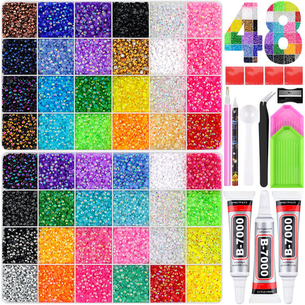 Kit de pedrería 50000Pcs 3mm Jelly Rhinestones - Diamond Art