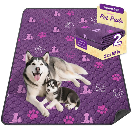Washable Pee Pads for Dogs, Waterproof, 18 x 24 in, 4 Pack, Gray