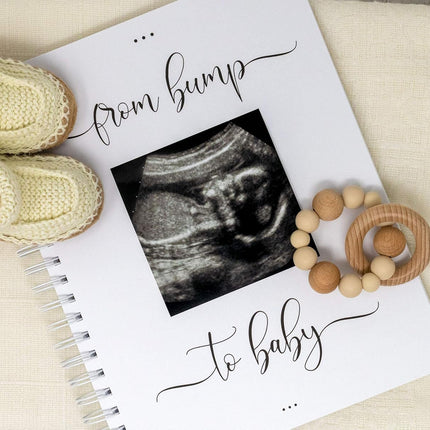 Personalized Pregnancy Journal - Hardcover Pregnancy Memory Book Customized with Baby’s Name, Nickname or Phrase - Prompted Journal for New Moms (Kanga & Roo)