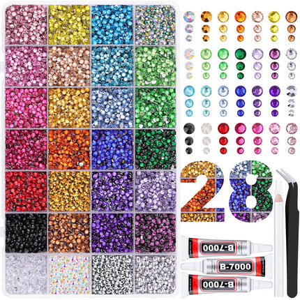 Kit de pedrería 50000Pcs 3mm Jelly Rhinestones - Diamond Art