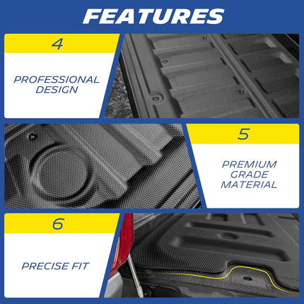 Michelin Truck Tailgate Protector for 2024 2025 2026 Ford Ranger, All-Weather Tailgate Mat, Custom Fit, Durable TPE, Pad, Non-Slip