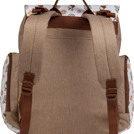 16-Inch Diaper Bag Backpack with Changing Pad and Insulated Bottle Holders