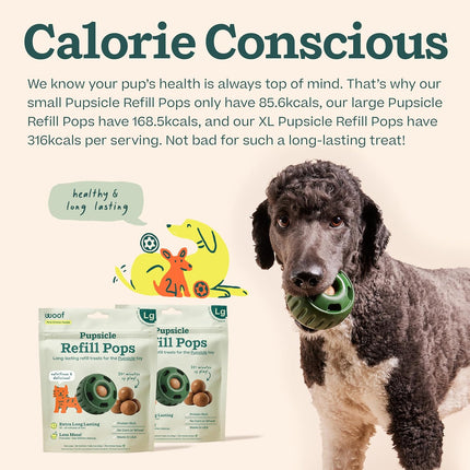 Chicken Refill Pops for Pupsicle, Delicious Long Lasting Dog Treats, Wholesome Ingredients, Pre-Made Large Refills Pops - For Dogs 25 - 75 lbs - 7 count