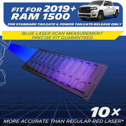 Michelin Truck Tailgate Protector for 2019-2026 Ram 1500 Power Tailgate-Release & Standard (Not Fit Classic/Multifunction/Power Tailgate), All-Weather Tailgate Mat, Custom Fit, Durable TPE, Non-Slip