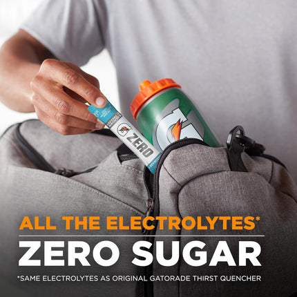 Gatorade G Zero Sports Drink Mix Powder Packets, 3 Flavor Classic Variety Pack, Electrolyte Powder Drink Mix for Hydration, Zero Sugar, Total 30 Packets