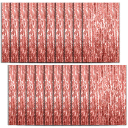 2 Pack Silver Foil Curtain Party Streamers Metallic Tinsel Foil Fringe Photo Booth Backdrop for Birthday Wedding Engagement Baby Shower Bachelorette Christmas Holiday Celebration Party Decorations