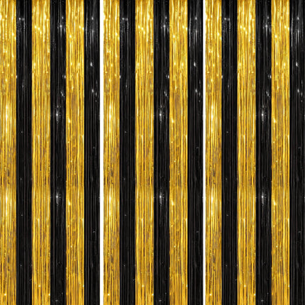 3 Pack Foil Fringe Backdrop - Purple Shiny Tinsel Curtains for Party Decoration/Photo Booth Props - 3.3x8.2 FT Metallic Foil Backdrop for Birthday, Wedding, Graduation, Christmas.