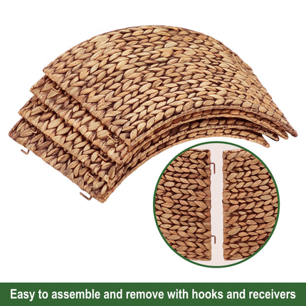 Rattan Christmas Tree Collar, Brown Wash, 24 inch