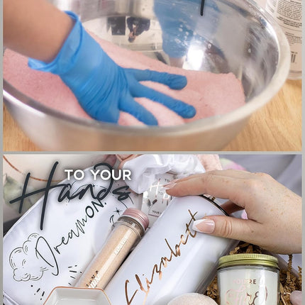 Sincerely, Me Personalized Bridesmaid Proposal Gift with White Premium Spa Set for Rose Gold Bridesmaid Gift (PB1)