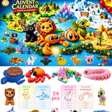 Advent Calendar 2026 for Kids - Countdown Calendar with 24 Days 3D-Printed-Animals Toy Gifts for Kids Boys Girls