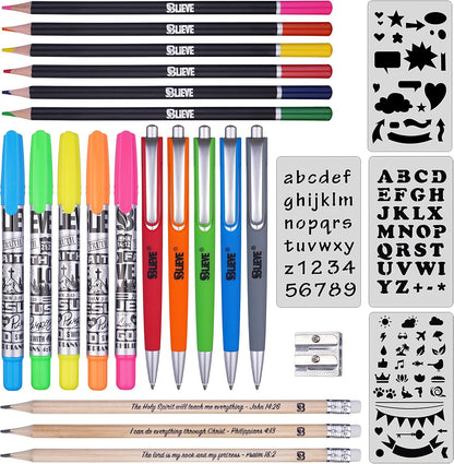 Bible Journaling Kit With Gel Highlighters And Pens No Bleed, Scripture Markers and Pencils Supplies - photo 2