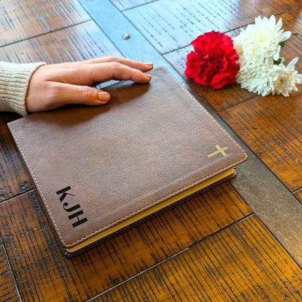 Farm and Posh Personalized NIV Bible, Custom Holy Bible, New International Version (Initials Bottom Right)