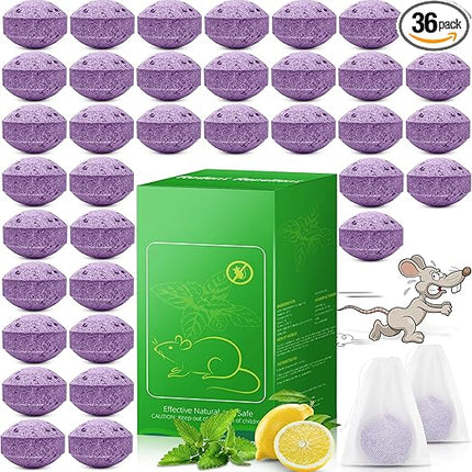 Peppermint rodent repellent bundle 36 balls natural mouse deterrent indoor outdoor