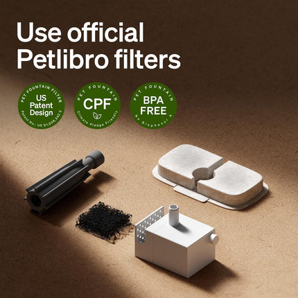 PETLIBRO Dockstream Cat Water Fountain Filters, 8 Pack PETLIBRO Water Fountain Filters for Cat Fountain WF106/116/105/115/005/305, Pet Water Fountain Filter Replacement, 4-Month Supply