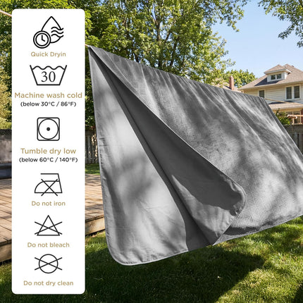 Bedsure Waterproof Couch Cover for Dogs Washable - Waterproof Blanket for Large Dogs Couch Sofa Bed Cozy, Lightweight Furniture Protector for Pet Cat Quick Drying, Ash Grey, 52x82IN