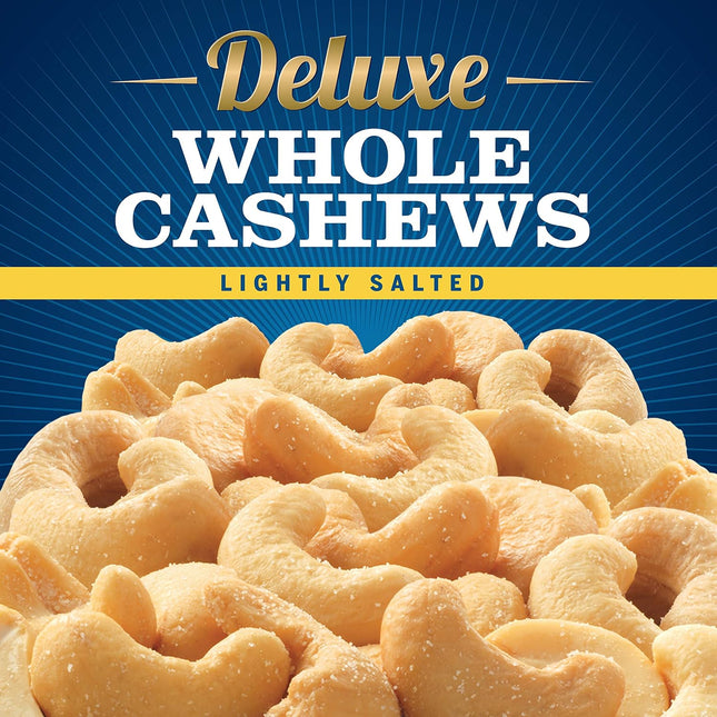 Deluxe Lightly Salted Whole Cashews, 18.25 oz. Resealable Container - Lightly Salted Cashews & Lightly - photo 2