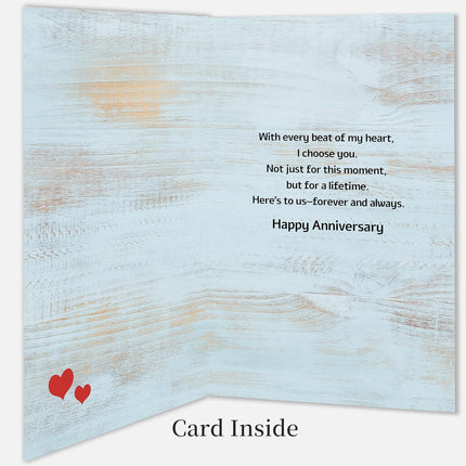 Anniversary Card & Gifts for Men Women Husband Wife Couple Boyfriend Girlfriend Him Her,Happy Wedding Anniversary Cards Gifts for Husband Wife Couple Partner