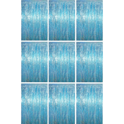 Champagne Foil Fringe Backdrop Curtains, 3.3x6.6ft, 3pcs