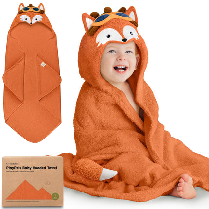 Organic Baby Towel with Hood for Girls, Boys, Soft (Uria)