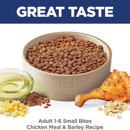 Hill's Science Diet Adult 1-6 Small Bites Dry Dog Food, Chicken & Barley, 5 lb. Bag