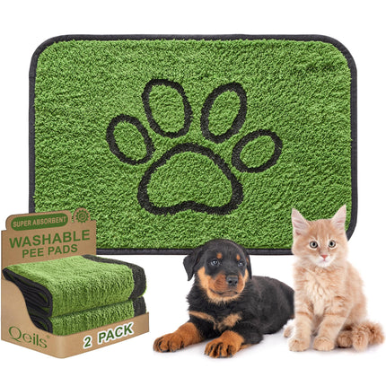 Tapetes Reutilizables para Orina de Perro, Tapetes Lavables para Cachorro, a Prueba de Fugas 18"x24" 2 Pack