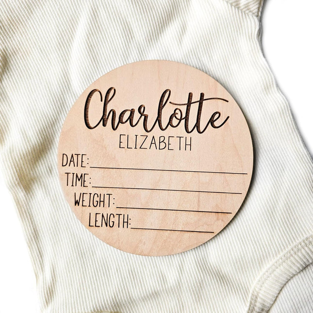 Name Sign, Birth Announcement Sign for Hospital, newborn essentials