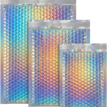 Bubble Mailers 60 Pack Assorted Sizes, 5.1x5.9 Inch (35PCS) 5.9x7.9 Inch (15PCS) 7.9x9.8 Inch (10PCS), Self Seal, Tear Resistant Mailing Supplies for Home & Small Business