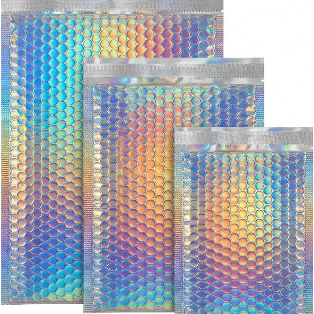 Bubble Mailers 60 Pack Assorted Sizes, 5.1x5.9 Inch (35PCS) 5.9x7.9 Inch (15PCS) 7.9x9.8 Inch (10PCS), Self Seal, Tear