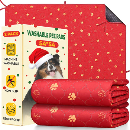 Washable Pee Pads for Dogs, Ultra-Absorbent, 2 Pack 36"x41" Gray