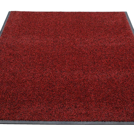 Guardian Platinum Series Indoor Wiper Floor Mat, Rubber with Nylon Carpet, 4'x6', Red