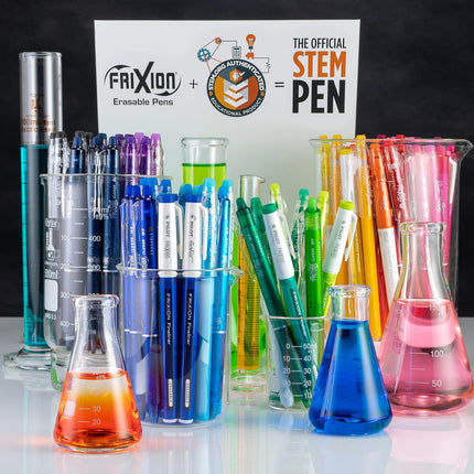 PILOT FriXion Clicker Erasable, Refillable & Retractable Gel Ink Pens, Fine Point, Assorted Color Inks, 10-Pack Pouch (11336)
