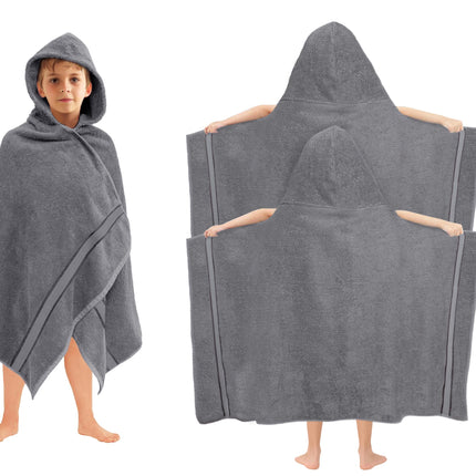 Hooded Bath Towel Wrap - Ultra Soft 100% Cotton Kids Towel