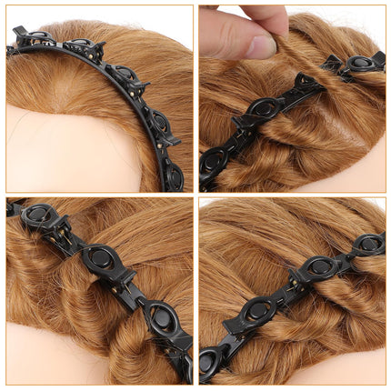 Headband With Clips, Bangs Hairstyle Hair Clip Headband