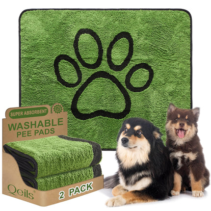 Tapetes Reutilizables para Orina de Perro, Tapetes Lavables para Cachorro, a Prueba de Fugas 18"x24" 2 Pack
