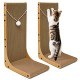 23.6 in L-Shaped Cardboard Cat Scratcher, 2-Pack for Indoor Cat