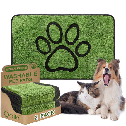Tapetes Reutilizables para Orina de Perro, Tapetes Lavables para Cachorro, a Prueba de Fugas 18"x24" 2 Pack