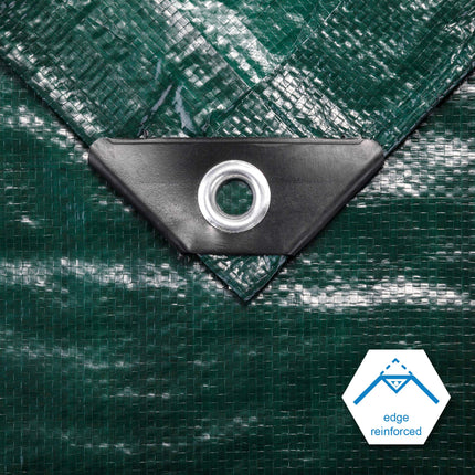 8x10Ft Multipurpose Waterproof Poly Tarp Cover 8 Mil, Green