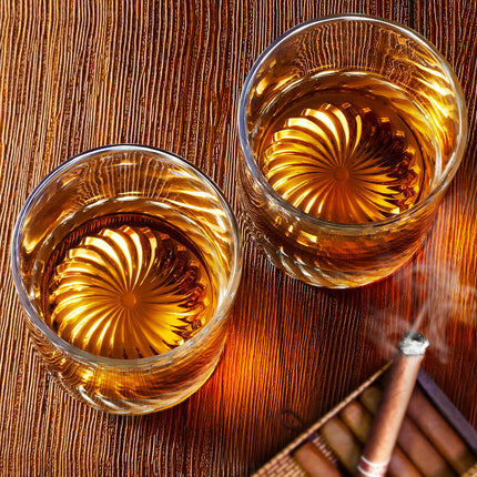 Whiskey Glasses Old Fashioned Glasses Set of 4 12oz Rocks Glasses Gift for Men Women Drinking Bourbon Scotch Cocktails Rum Cognac