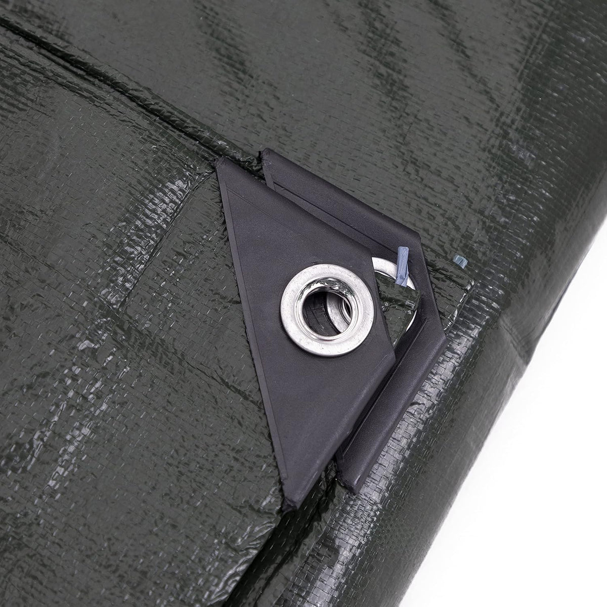 12 x 14 Ft Heavy-Duty Waterproof Tarp, 8-mil, Reversible Green-Silver - photo 4