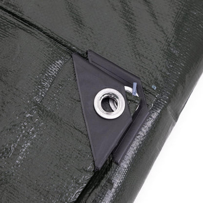 12 x 14 Ft Heavy-Duty Waterproof Tarp, 8-mil, Reversible Green-Silver - photo 4