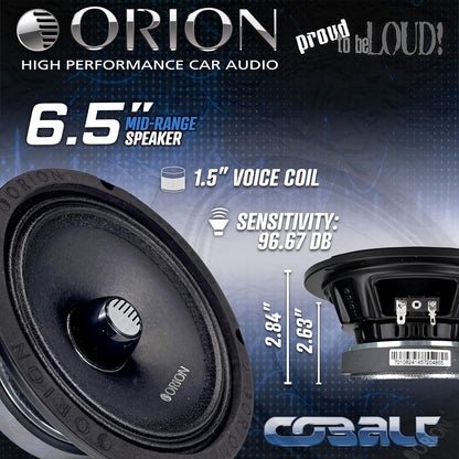 High Efficiency 6.5-Inch Mid-Range Bullet Loudspeakers, Pair - photo 2