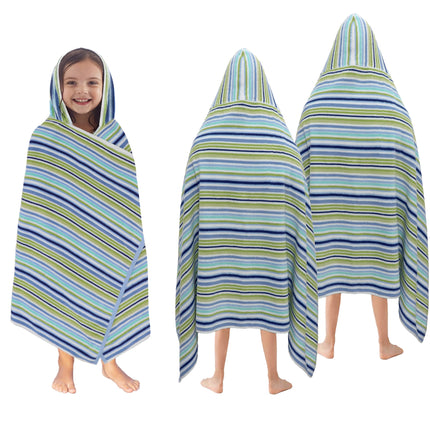 Hooded Bath Towel Wrap - 100% Cotton Soft Hooded Kids Towel