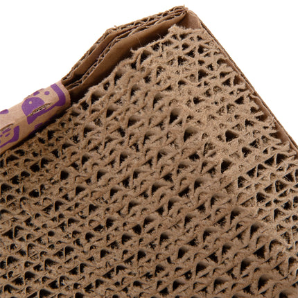Super Scratcher Chaise Corrugated Cat Scratcher, Catnip Infusion Technology - Brown, One Size