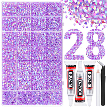 Kit de pedrería 50000Pcs 3mm Jelly Rhinestones - Diamond Art
