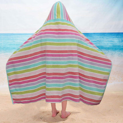 Hooded Bath Towel Wrap - 100% Cotton Soft Hooded Kids Towel