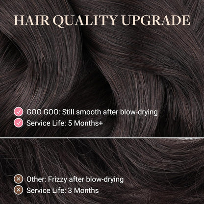 Tape-In Human Hair Extensions, Dark Brown, 20 Inch, 50g, 20 Pieces - photo 2