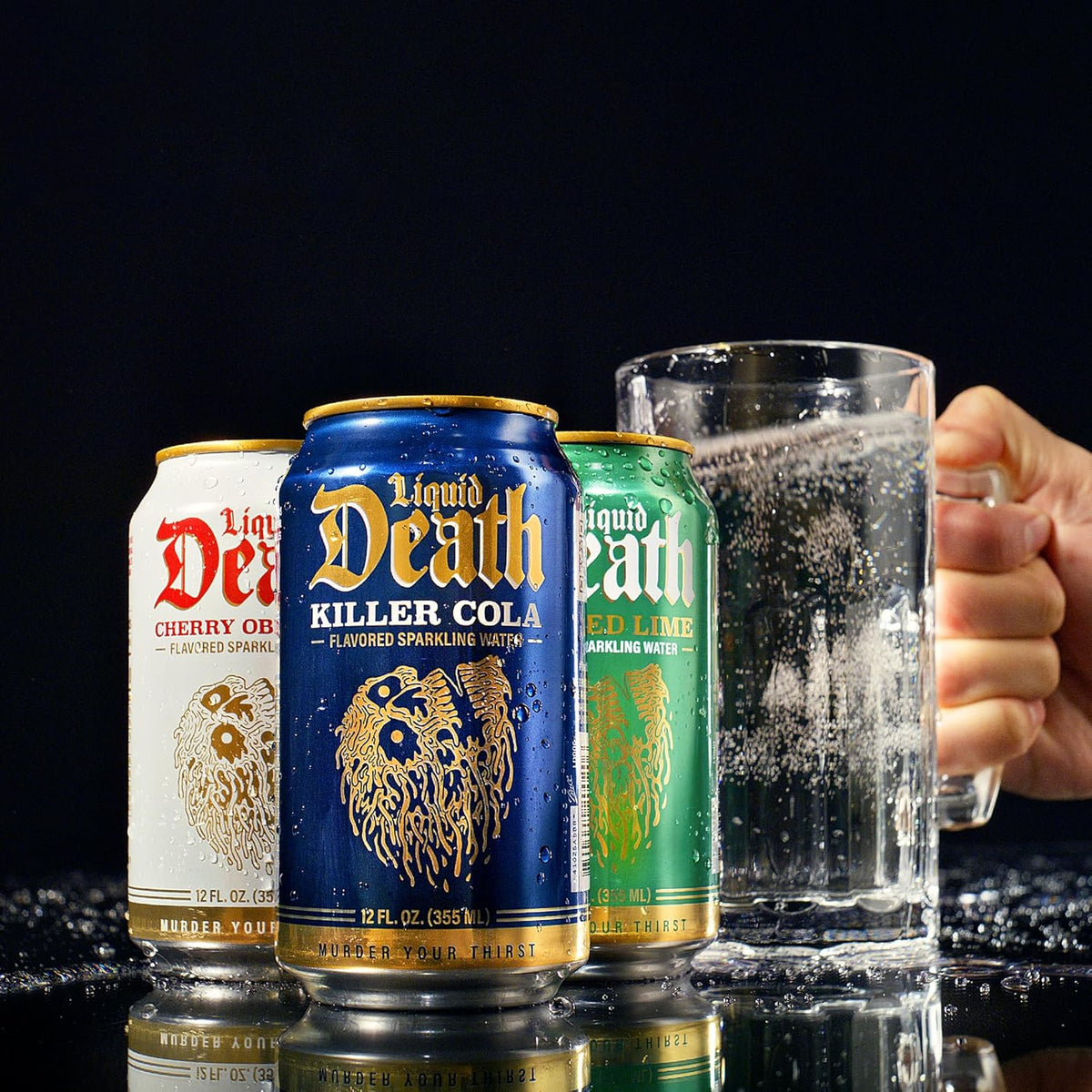 Cherry Soda-Flavored Sparkling Water, 12 Fl Oz Cans, Pack of 12 - photo 4